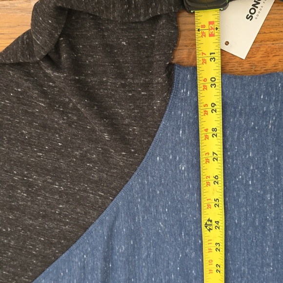 SONOMA BRAND MEN'S BIG AND TALL SOFT CREWNECK BLUE AND GRAY SHIRT SIZE 3XB - Picture 8 of 13